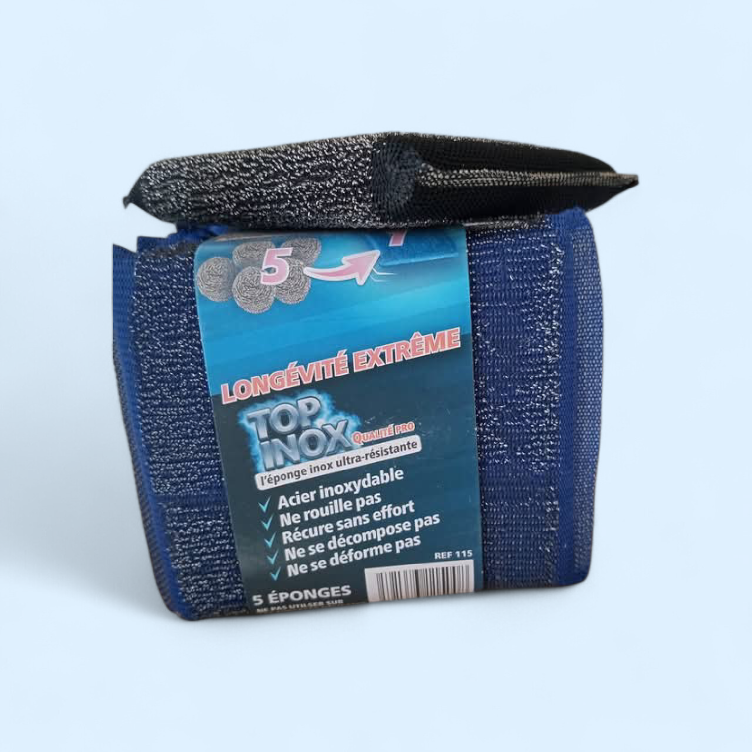 Éponge inox 2 faces